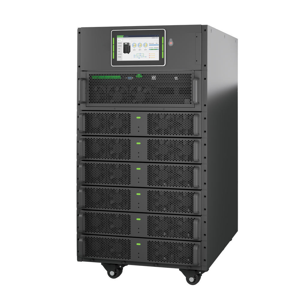 UPS Model RD5000 ACM series 6-slot UPS cabinet for 6*20kVA modular system, external battery 400V/50Hz input/output